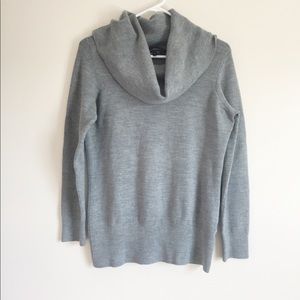 French Connection Soft Gray Cowl Neck Sweater